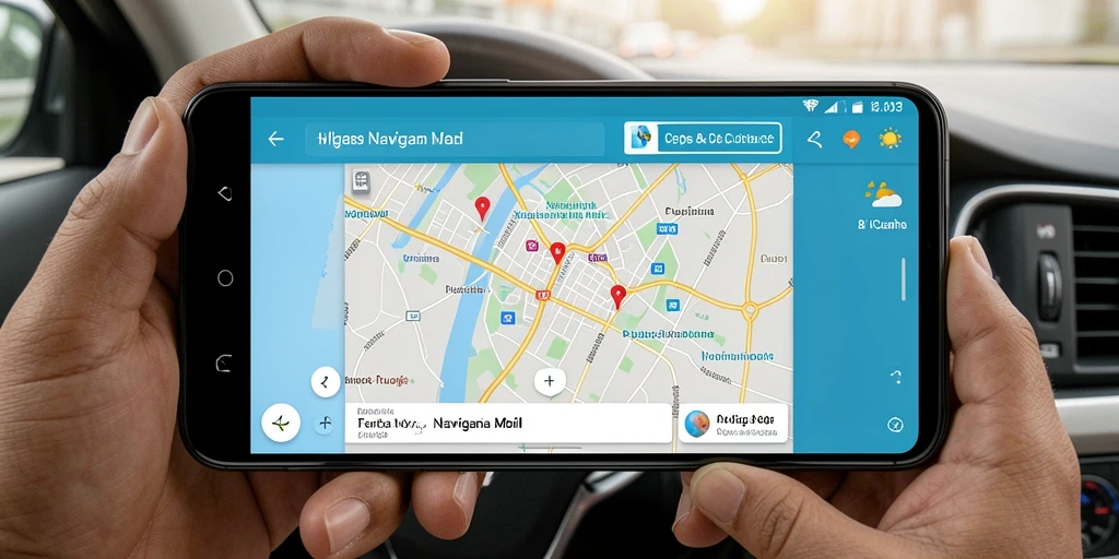 Tampilan antarmuka H03 dengan fitur Navigasi Mobil yang jelas dan intuitif.