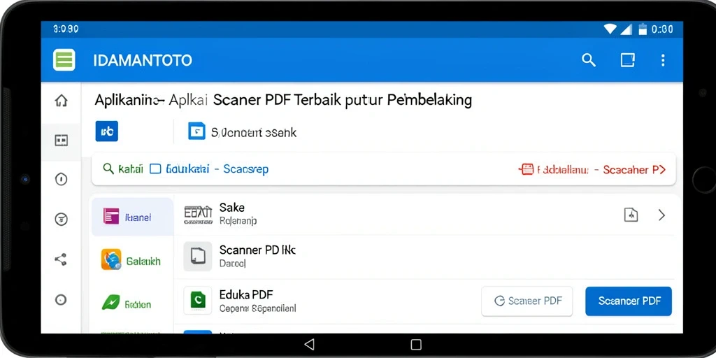 Tampilan antarmuka aplikasi IDAMANTOTO yang intuitif dan fungsional.