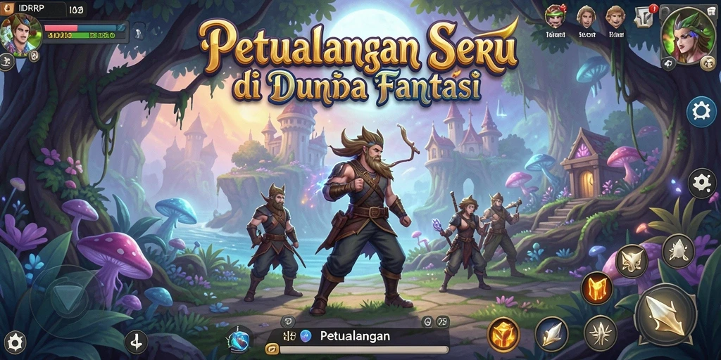 Screenshot utama IDRRP menampilkan petualangan mendebarkan di dunia yang penuh misteri.