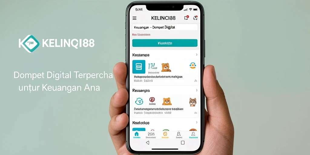 Antarmuka sederhana dan mudah digunakan KELINCI88 untuk Dompet Digital.