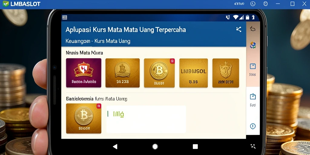 Tampilan antarmuka LMBASLOT yang mudah digunakan untuk melihat nilai tukar.