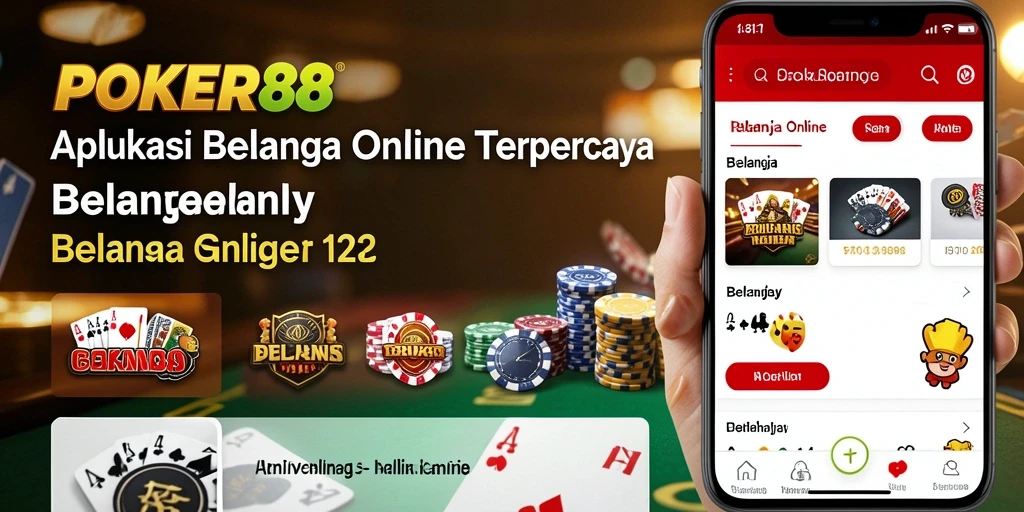 Antarmuka Aplikasi POKER88 yang sederhana dan menarik untuk Belanja Online.